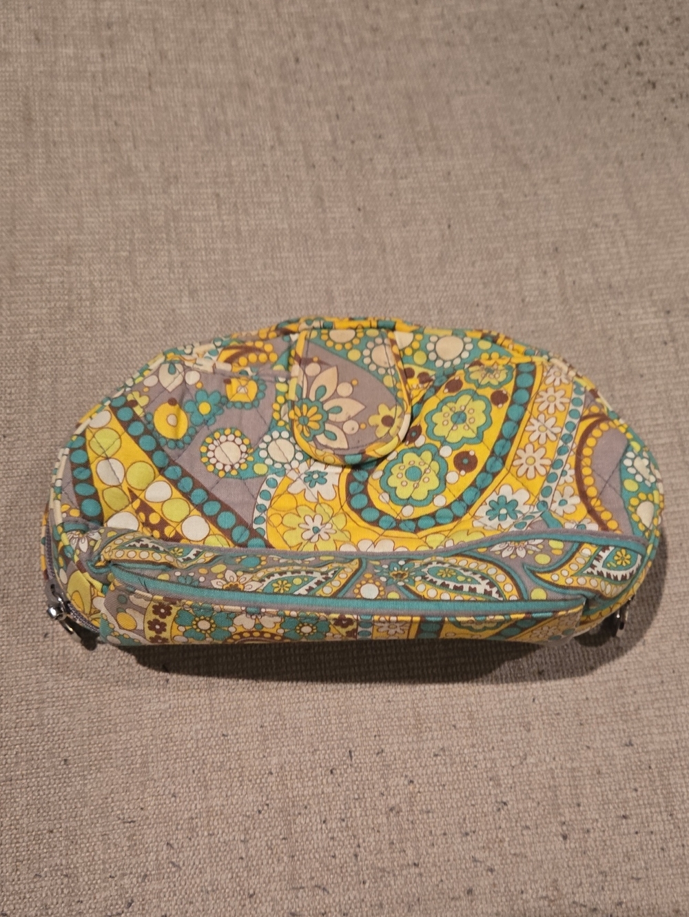Vera Bradley Lemon Parfait Cosmetic Bag